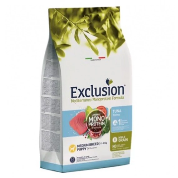 Exclusion Mediterraneo Monoprotein Puppy Tuna Medium Breed száraz kutyatáp 3 kg