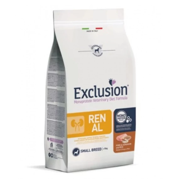Exclusion Renal Pork & Sorghum and Rice Small Breed száraz kutyatáp 2 kg