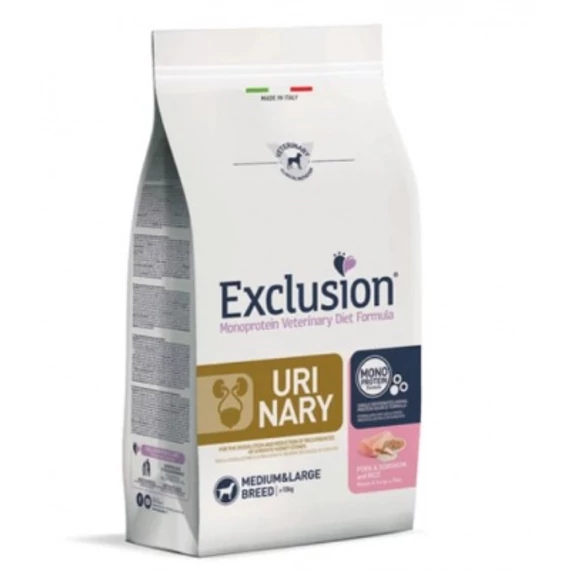 Exclusion Urinary Pork & Sorghum and Rice Medium & Large Breed száraz kutyatáp 2 kg