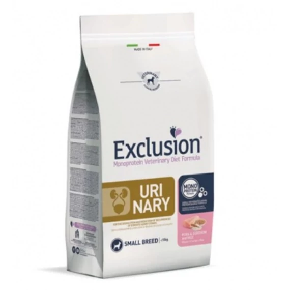 Exclusion Urinary Pork & Sorghum and Rice Small Breed száraz kutyatáp 2 kg