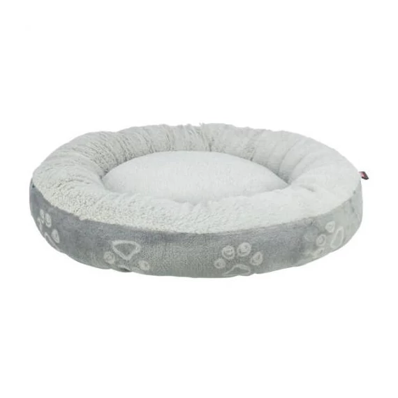trixie Jimmy puha ágy,szövet/plüss, kerek, 50cm,világos szürke