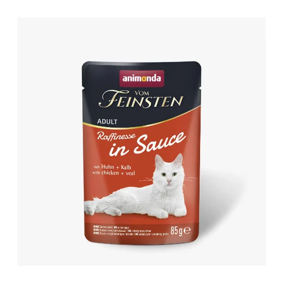 Animonda Vom Feinsten Adult (Raffinesse in Sauce) alutasakos csirkefilé+borjú - Felnőtt macskák részére (85g)