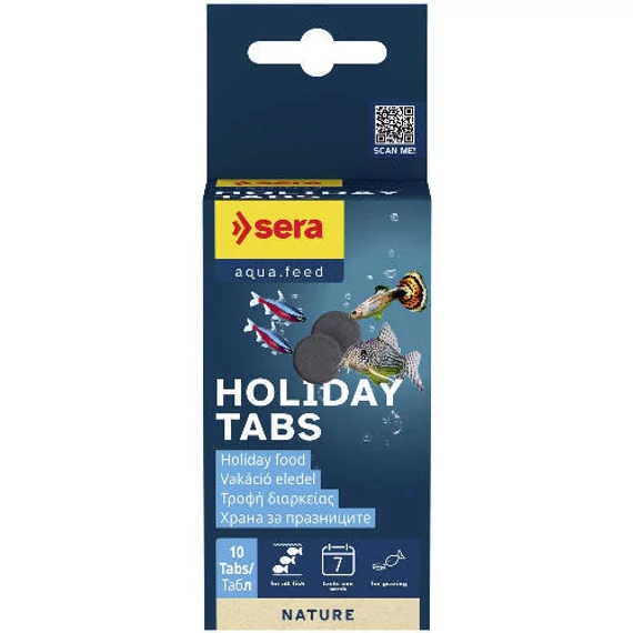 Sera Holiday - tablettás táplálék díszhalak részére (10db)