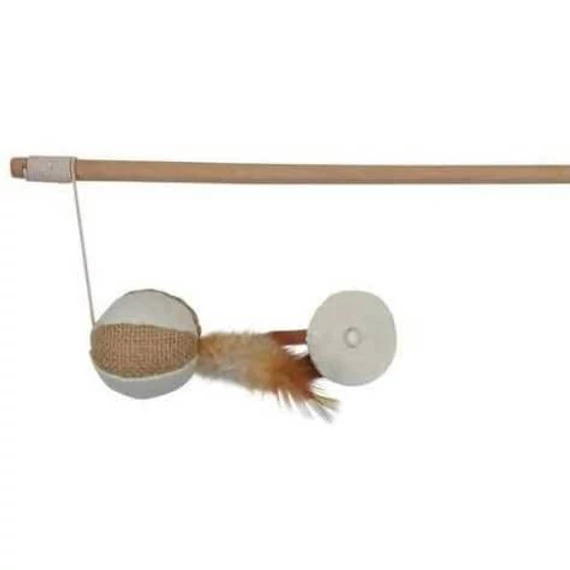 Trixie Playing Rod whit Ball - játék macskapeca (labdás) macskák részére (50cm)