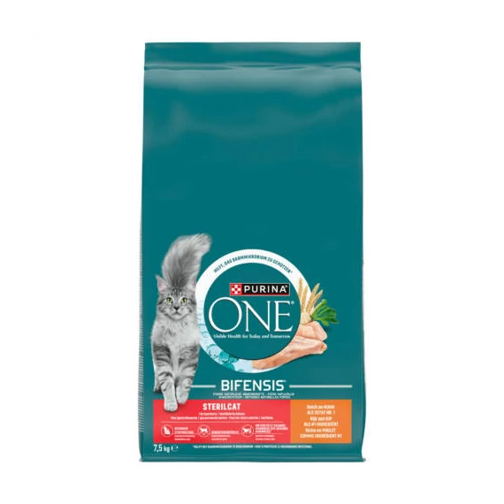 Purina ONE Sterilcat (csirke,búza) száraztáp macskák részére (7,5kg)