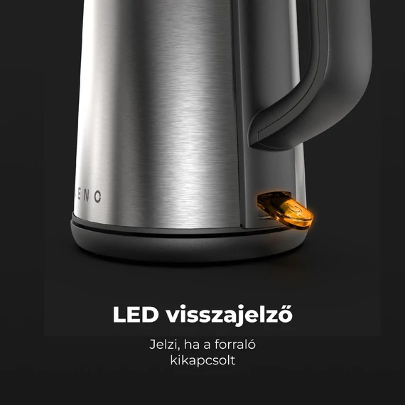 AENO AEK0003 EK3 elektromos vízforraló, max. 2200 W, 1,7 literes tartály, LED állapotjelző, rozsdamentes acél