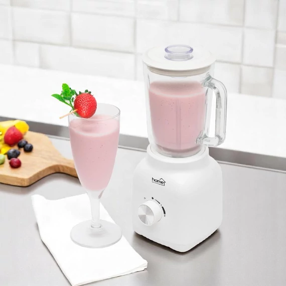HOME HGTB15 turmixgép, 1,5L-es üvegtartály, 800 W, 2 fokozat