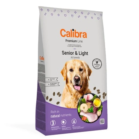 Calibra Premium Line Senior & Light Chicken száraz kutyatáp 12 kg