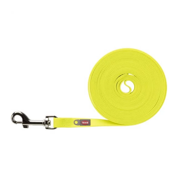 Trixie Easy Life Lead - nyomkövető póráz (neonsárga) kutyák részére (L-XL) 15m/17mm