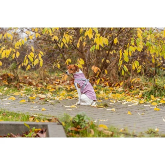 Trixie Pontis esőkabát,hámmal, M:45 cm, pink