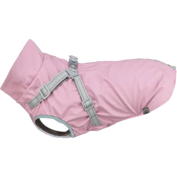 Trixie Pontis esőkabát,hámmal, M:45 cm, pink