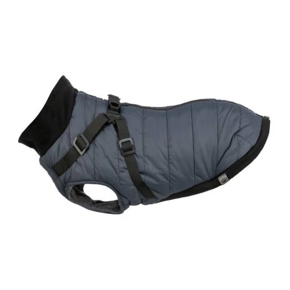 Trixie Coat Pontis with Harness - kabát hámmal (kék, vízlepergető) kutyák részére (XS) 30cm
