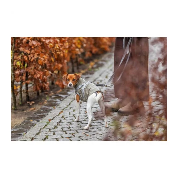 Trixie Pontis esőkabát,hámmal, XXS:24cm, olívazöld