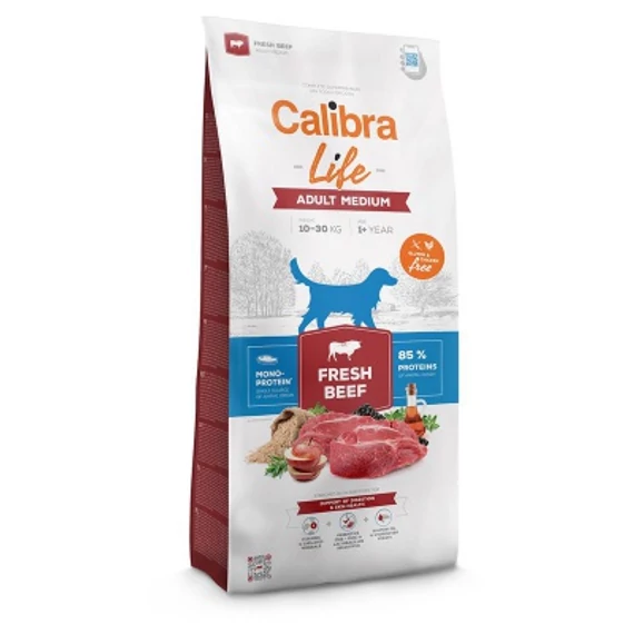 Calibra Life Adult Medium Breed Fresh Beef száraz kutyatáp 85 g