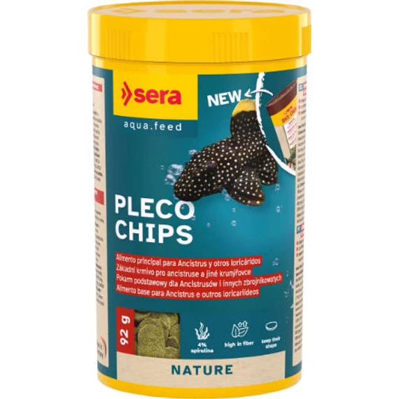 Sera Vipachips Nature Wafers - táplálék díszhalak számára (250ml/92g)