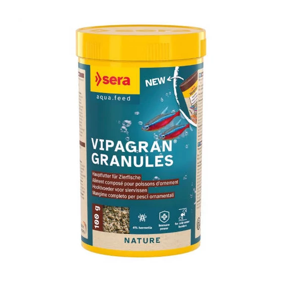 Sera Vipagran Granules - granulátum táplálék díszhalak számára (1000ml/370g)