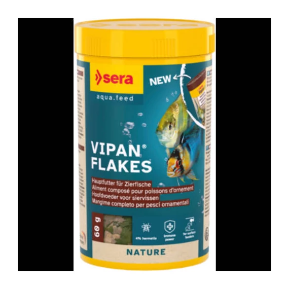 Sera Vipan Flakes - lemezes táplálék díszhalak számára (250ml/60g)