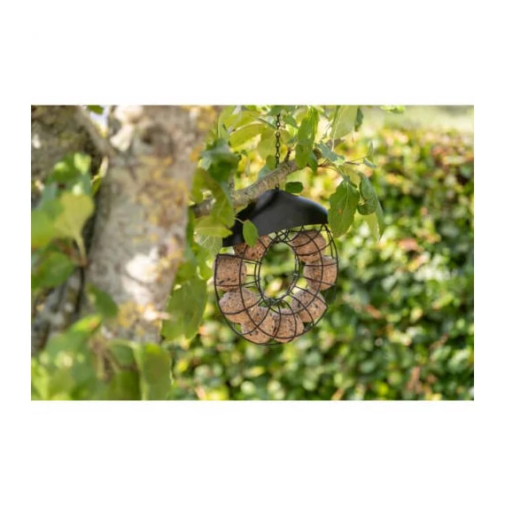 Trixie Fat Ball Feeder - faggyúgolyó tartó (fekete), 8 golyóhoz, fém, 24x8cm