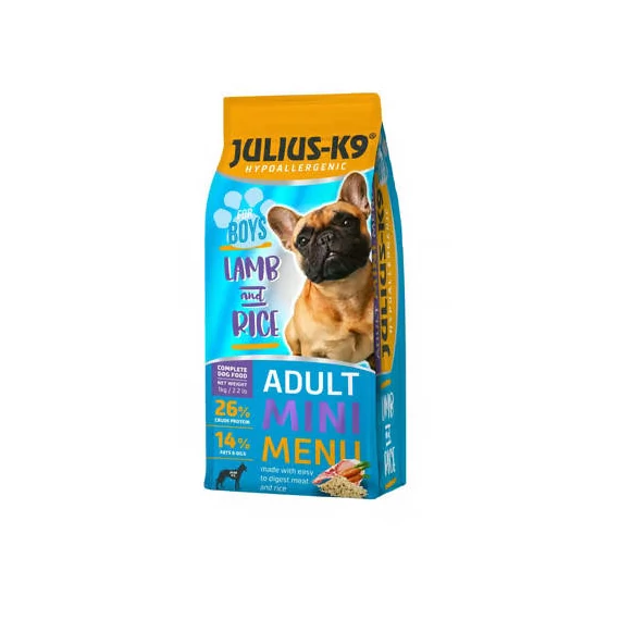 Julius K-9 MINI FOR BOYS 1kg ADULT HYPOALLERGENIC Lamb&Rice