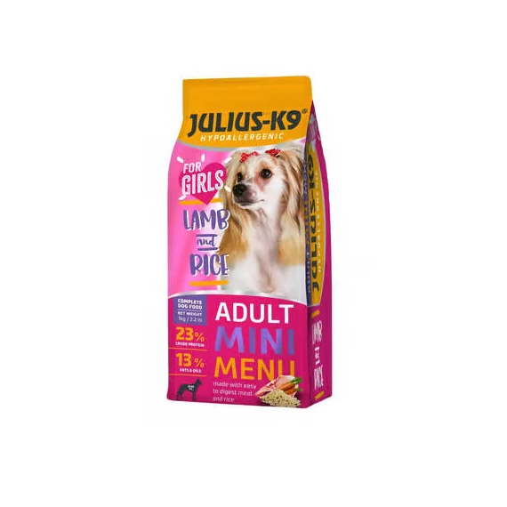 Julius K-9 MINI FOR GIRLS 1kg ADULT HYPOALLERGENIC Lamb&Rice