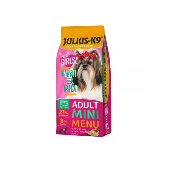 Julius K-9 MINI FOR GIRLS 1kg ADULT HYPOALLERGENIC Rabbit&Rice