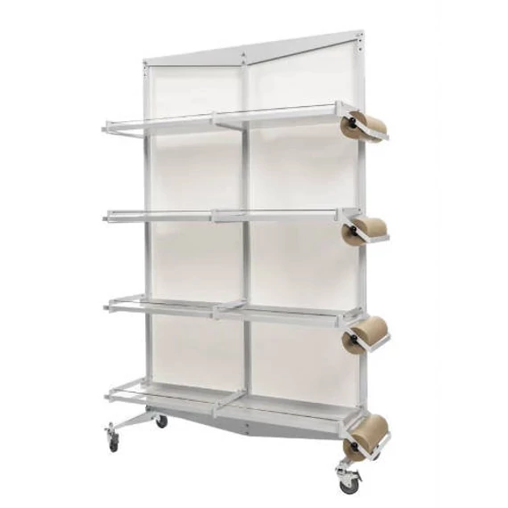 2GR STRUCTURE FOR BREEDING CAGES CM 58 -polcrendszer, 135×41×199cm, 2x4 papírtekercsekkel