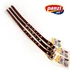 Nyakörv (bőr, gyantásvirággal) kutyák részére (több féle színben) 15mm/40cm (28g)