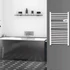 Home FKTW 501 fali elektromos törölközőszárító, 500W, LCD, fehér