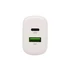 HOME SA20PPS USB hálózati gyorstöltő, 20 Watt, 2in1: USB-A + USB-C aljzat, QC + PD + PPS gyorstöltés, GaN technológia