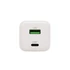 HOME SA65PPS USB hálózati szupergyors töltő, 65Watt, 2in1: USB-A + USB-C aljzat, QC + PD + PPS gyorstöltés, GaN technológia