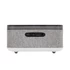 HOME LTCR06 multimédia lejátszó és ébresztőóra, 2x5 Watt, Qi telefontöltés, Bluetooth TWS, FM rádió, LED kijelző, beépített akkumulátor